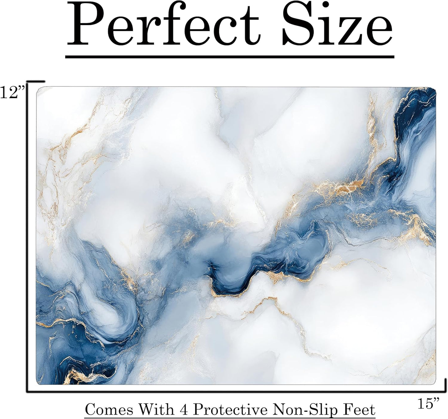 White Blue Cloudy Agate Marble Kitchen Glass Cutting Board Ocean Decorative Gift Marbled Granite Stone Rock Gift For Her Mom Wife (Agate)