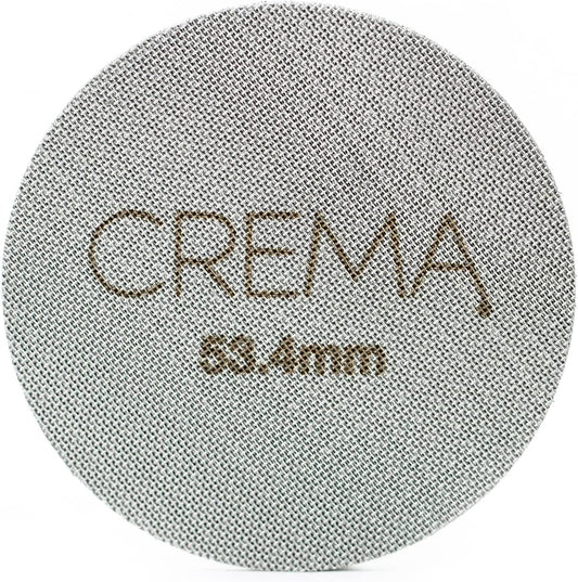 Crema Coffee Products 53.4mm Puck Screen for Barista Models | 1.7mm Thick 316L Steel Filter | Balanced Water Flow for Improved Extraction |Prevent Channeling & Reduce Maintenance|Durable,Easy to Clean