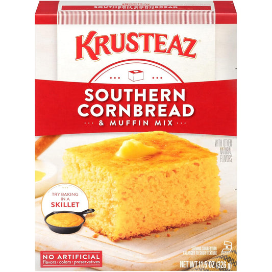 Krusteaz Southern Cornbread & Muffin Mix 11.5 Ounce (Pack of 6)