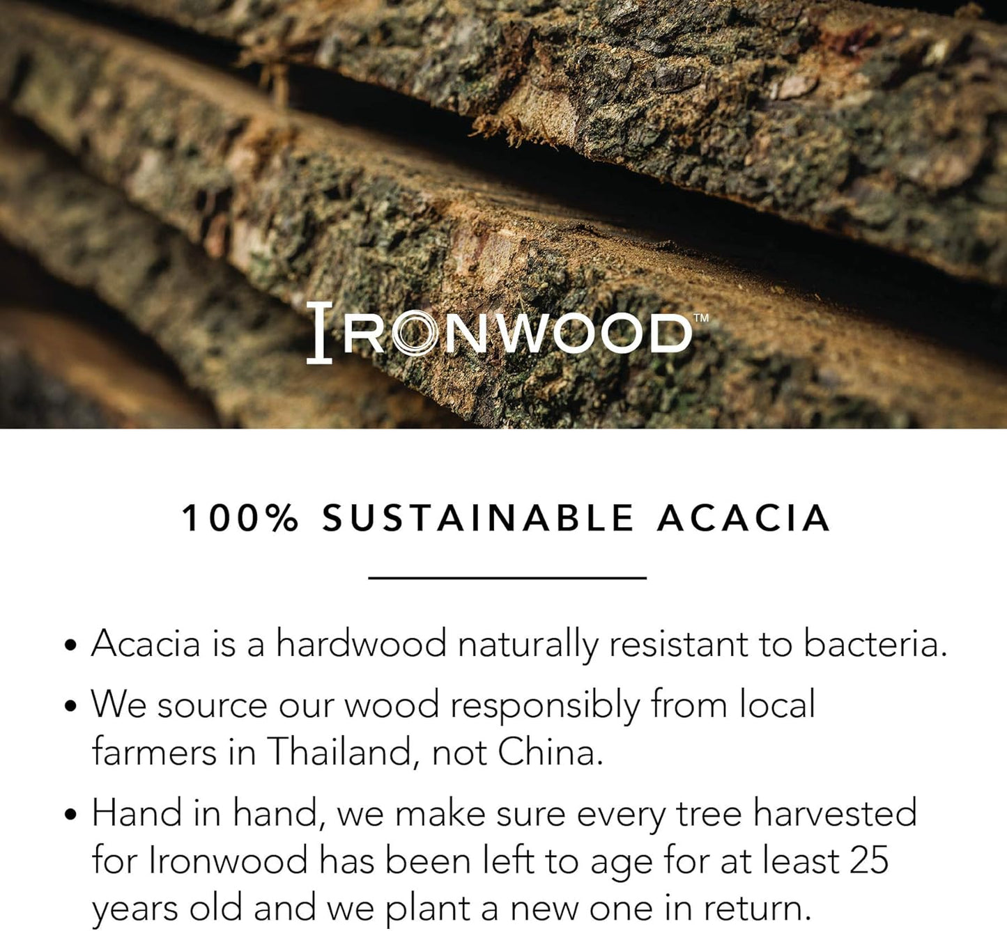 Ironwood Gourmet Oslo End Grain Utility Cutting Board, 14 x 16 Inches, Natural Acacia Wood