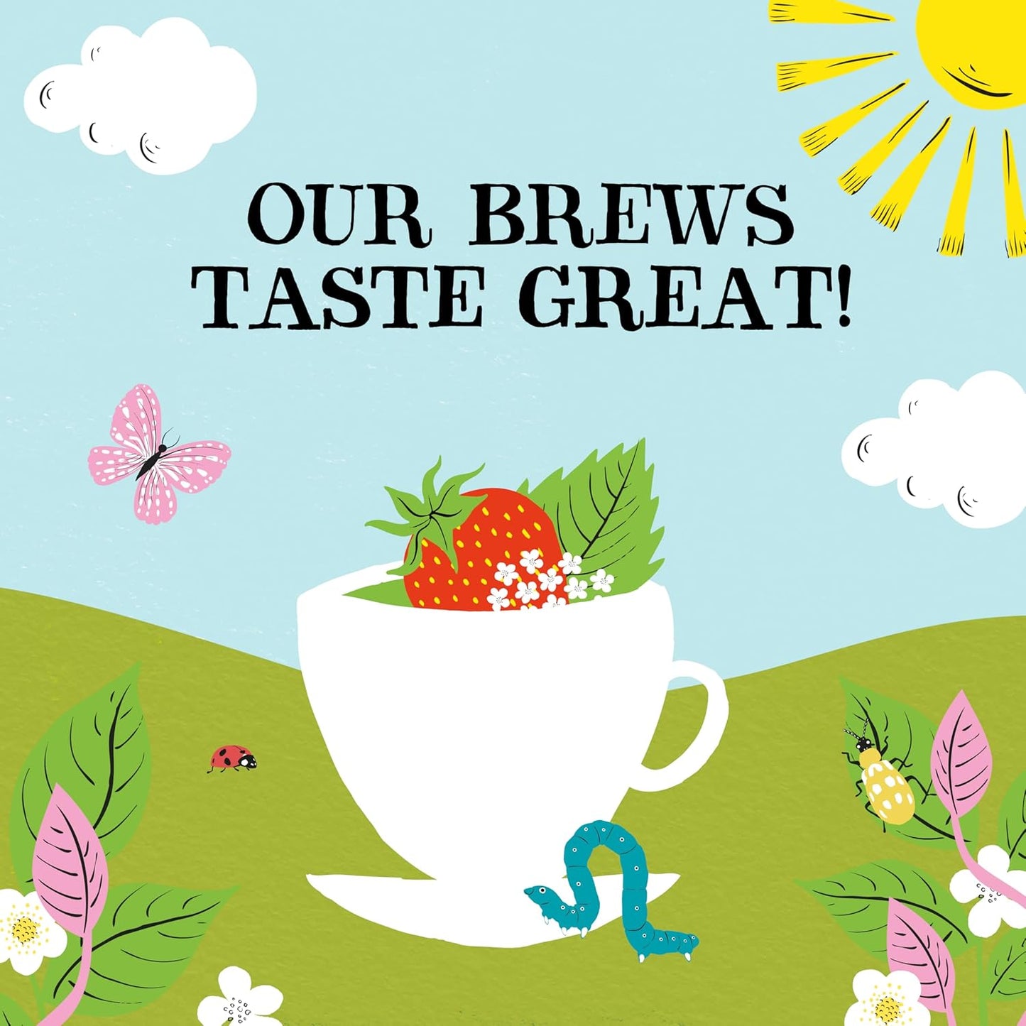 Clipper Tea Strawberry & Elderflower Herbal Tea – Caffeine Free, USDA Organic, Great Hot or Iced – Refreshingly Fruity, Natural, Fair & Delicious – 50 Tea Bags