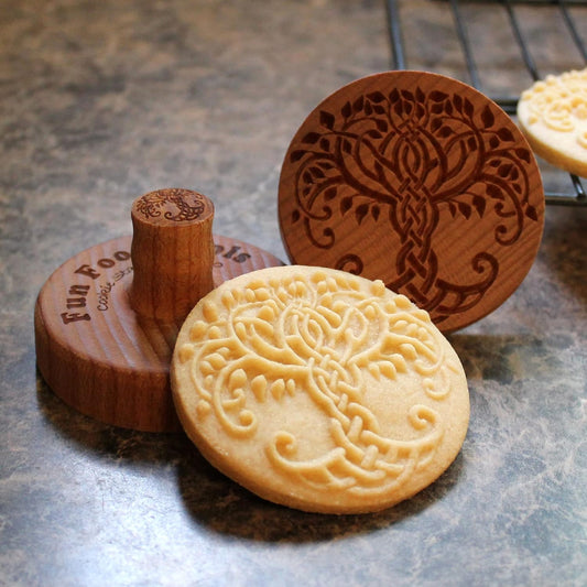 Wood Cookie Stamp, 2.5 Inch (Celtic Tree CS-060)
