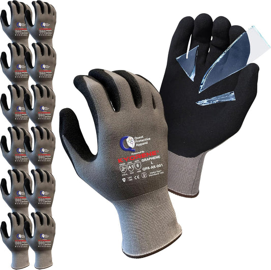 Quest Protective Apparel Cut Resistant Gloves - Puncture Resistant Cutting Gloves Work - Constructed with Graphene Technology