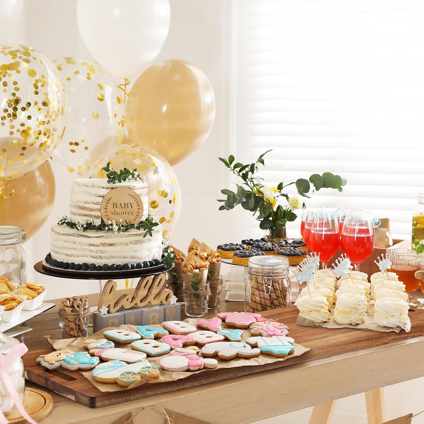 Skylety 4 Pieces 35.4" Acacia Wooden Cheese Serving Board with Handles Large Charcuterie Board Wooden Cutting Board for Appetizers Food, Cheese Board for Bread Meat Display Kitchen Decoration