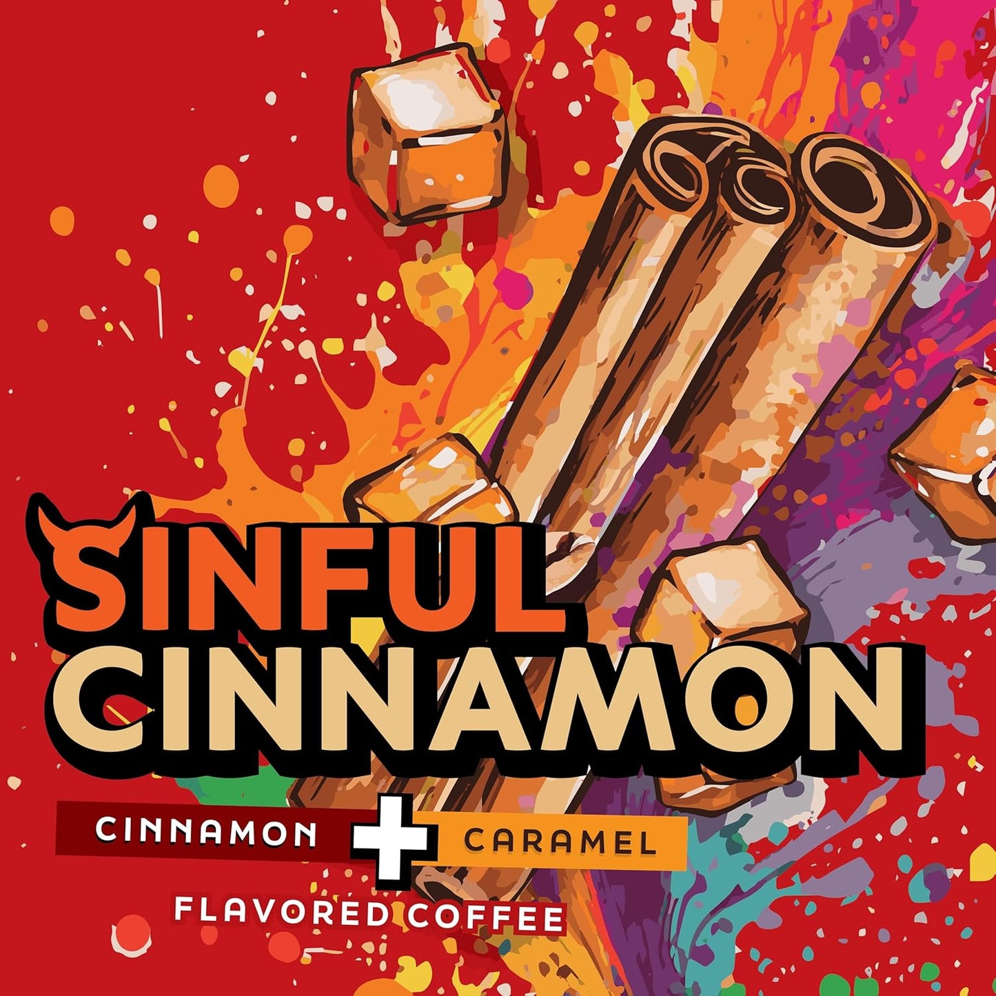 Java Factory Coffee Pods Cinnamon Flavored Coffee Compatible with K Cup Brewers Including 2.0, Sinful Cinnamon, 40 Count