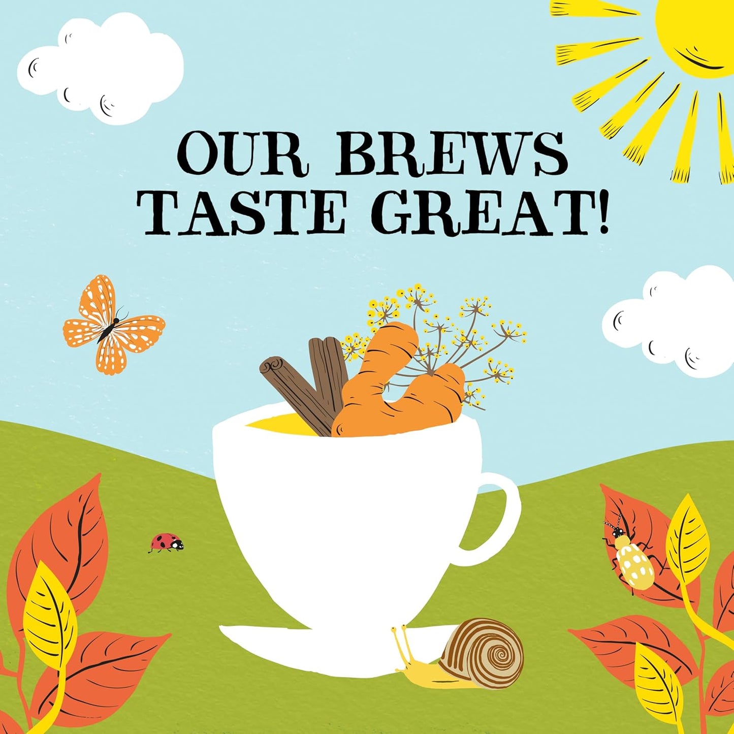 Clipper Tea Spicy Chai Herbal Tea – Caffeine Free, USDA Organic, Great Hot or Iced – Warming, Spicy, Natural, Fair & Delicious – 50 Tea Bags