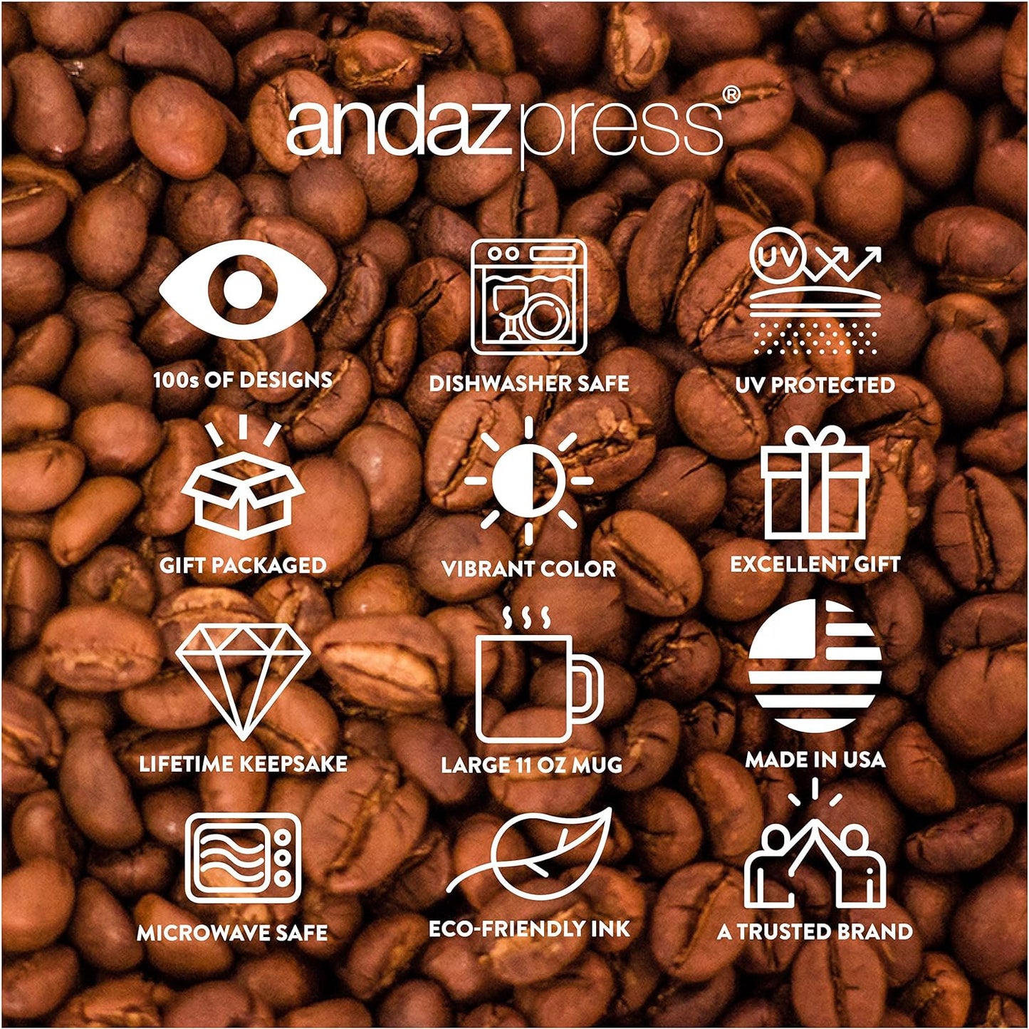 Andaz Press 11oz. Wedding Ceramic Coffee Tea Mug Gift, Fall Autumn Burgundy Orange Peach Flowers Roses Florals, Junior Bridesmaid, 1-Pack, Includes Gift Box