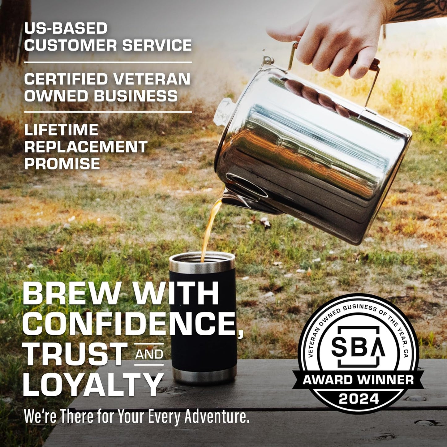 COLETTI Bozeman Percolator Coffee Pot — Camping Coffee Pot, Camping Coffee Makers – America’s Favorite Percolator – NO Aluminum or Plastic [12 cup]