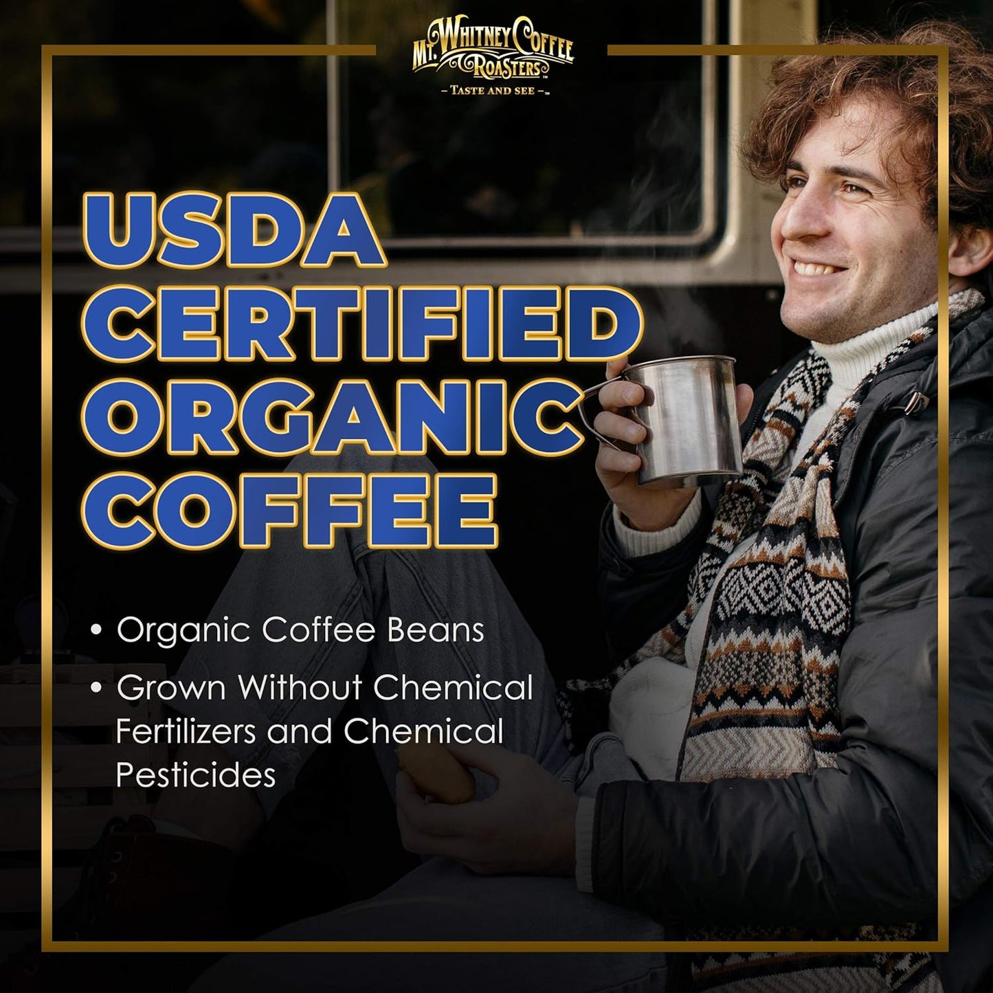 Mt. Whitney Organic Gayo Mountain Sumatra, Medium Dark Roast Coffee (Ground, 2 Lb)