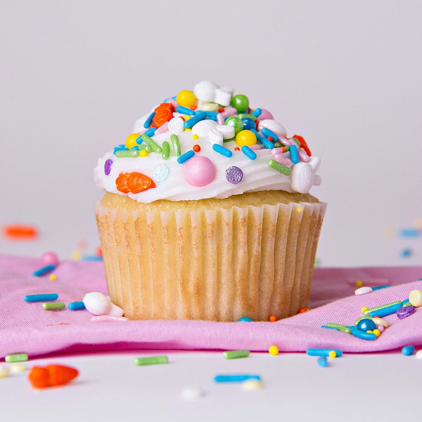 Sweets Indeed Sprinkles, Edible Sprinkle Mix, Perfect for Cake Decorations, Baking, Ice Cream, Cookies, Cupcake Topper, 4 ounces (Funny Bunny)