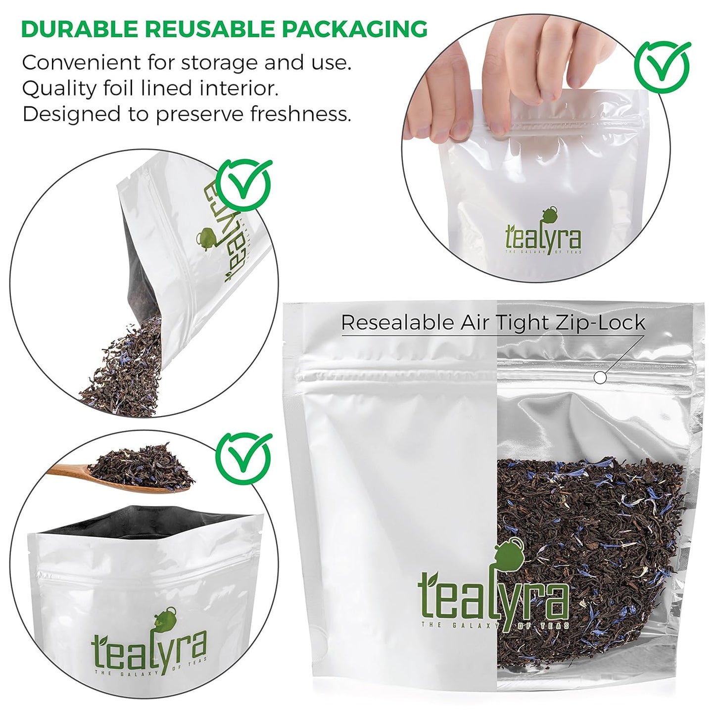 Tealyra - Cream Earl Grey Moonlight - Luxurious Loose Leaf Black Tea - Citrusy Bergamot with French Vanilla - All Natural, Medium Caffeine, 200g (7-ounce)