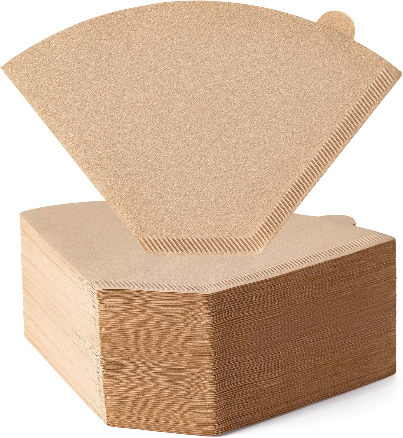 Coffee Filters, #4 Cone Coffee Filter 200 Count, Unbleached Natural Paper Filter 8-12 Cup, Disposable for Pour Over and Drip Coffee Maker